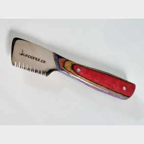 Dansk RAINBOW-udgave kniv - DOBBELT GROV