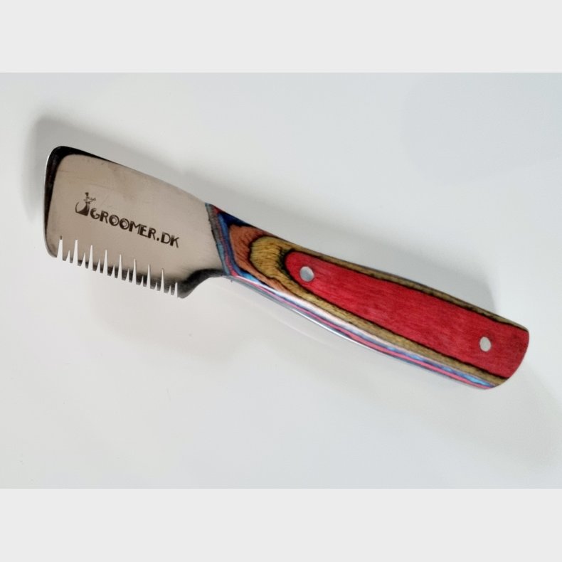 Dansk RAINBOW-udgave kniv - DOBBELT GROV