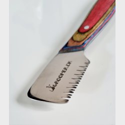 Dansk RAINBOW-udgave kniv - DOBBELT GROV