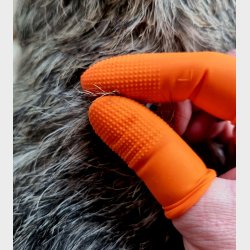 FINGERKAPSLER med skridsikkert overflade